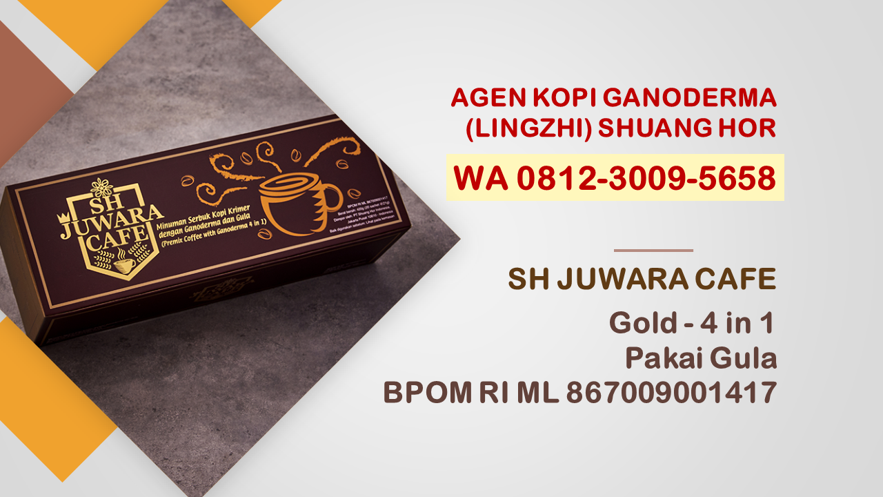 Agen Kopi Ganoderma Jamur Lingzhi SH Juwara Café Shuang Hor 4 in 1