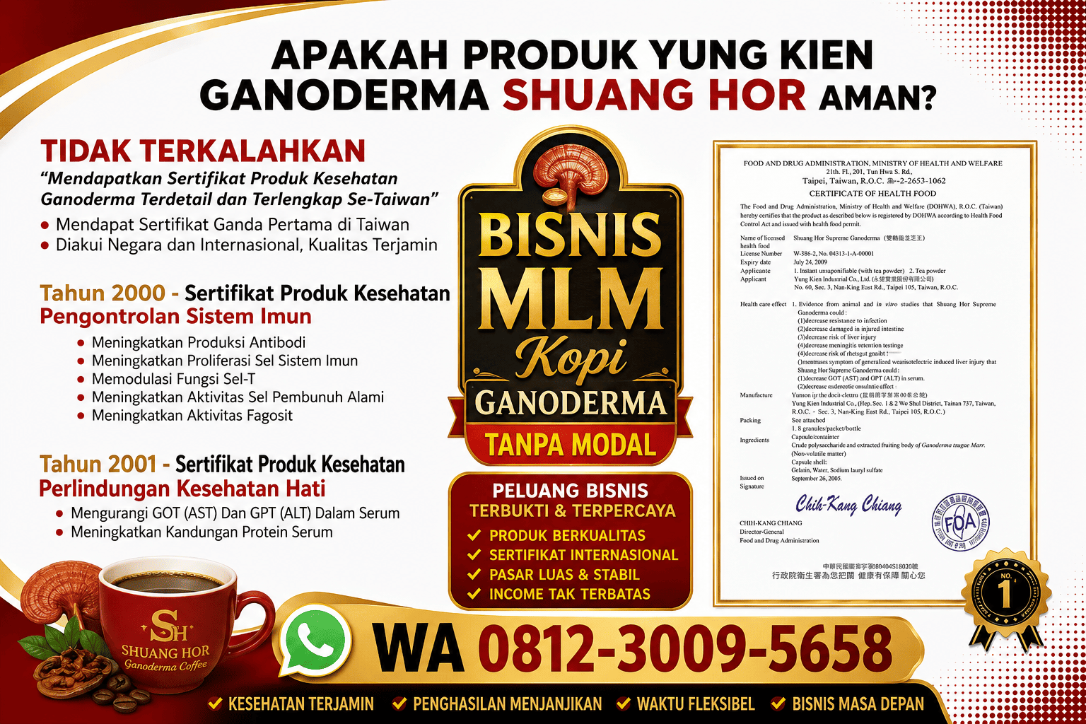Bisnis MLM Kopi Ganoderma Online Tanpa Modal SH Juwara Cafe